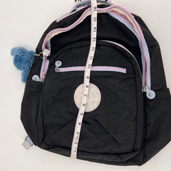 Kipling Seoul Backpack Nylon Iridescent Logo Adjustable Straps Laptop Sleeve - Picture 15 of 15